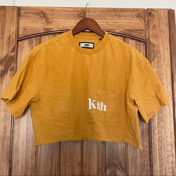 Kith Sweaters - Kit mustard yellow cropped sweater
